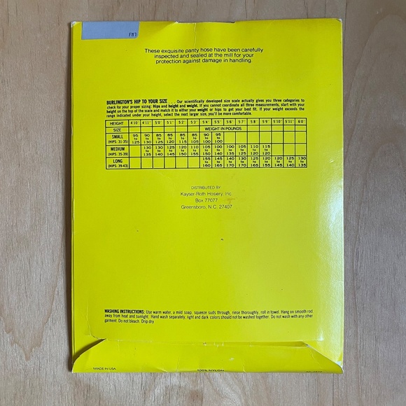 Vintage Burlington Sheer Panty Hose in Taupe Size Medium - Picture 2 of 7